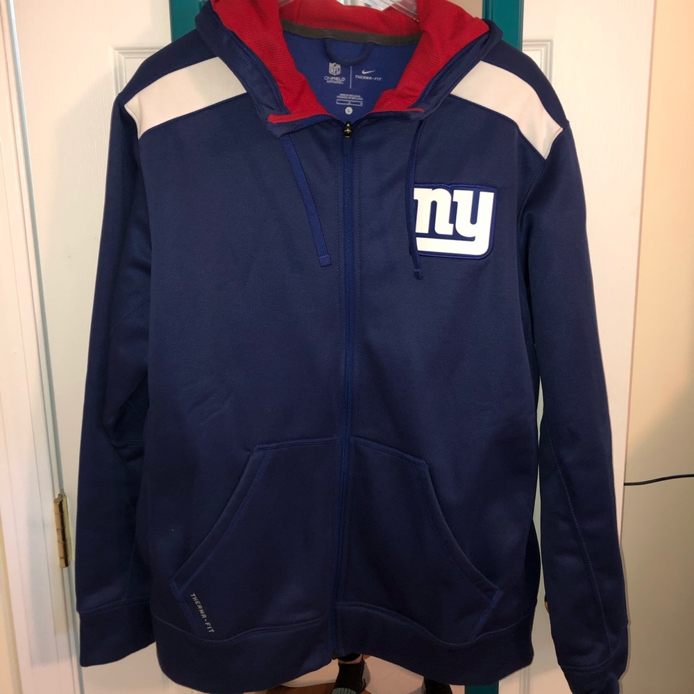 NFL Giants Nike On Field Zip Up